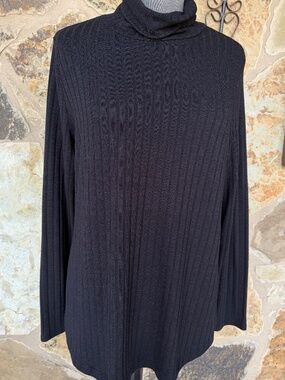 Croft & Barrow Pull Over Loose Turtle Neck Long Sleeve Sweater Ribbed XL